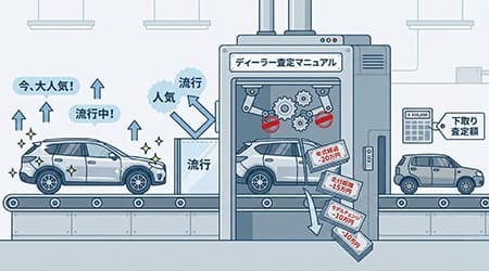 機械的に減点査定を行っている様子を示す図